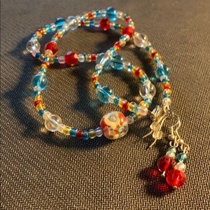Unique one of a kind handmade jewelry set